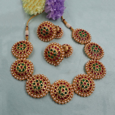 BHARGAV ART Alloy Multicolor Jewellery Set(Pack of 1)