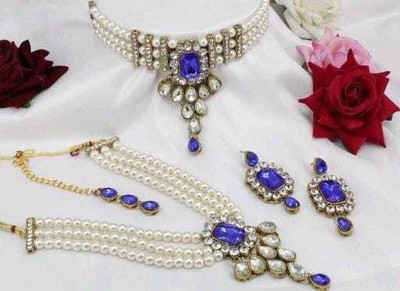 Ronak Jewels Alloy Gold-plated Multicolor Jewellery Set(Pack of 1)