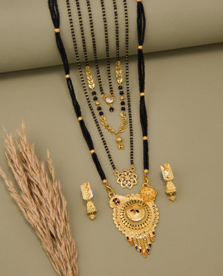 TheSanga Brass Gold-plated Gold Jewellery Set(Pack of 1)