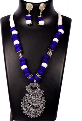 A S enterprize Oxidised Silver Silver Multicolor Jewellery Set(Pack of 1)