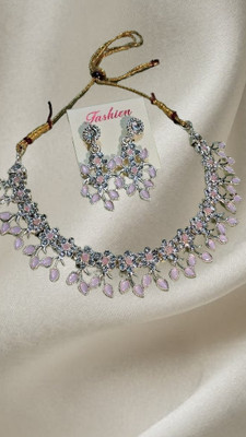 Shree Shyam Collection Metal, Stone, Dori Pink Jewellery Set(Pack of 1)