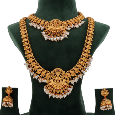 Grisha Jewellery Brass Gold-plated Gold Jewellery Set(Pack of 1)