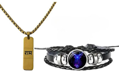 Elanora Jewels Alloy Sterling Silver Gold Jewellery Set(Pack of 2)