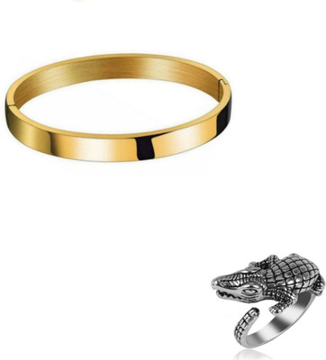 mattrachaya Brass, Stainless Steel Sterling Silver, Gold-plated Silver, Gold Jewellery Set(Pack of 2)