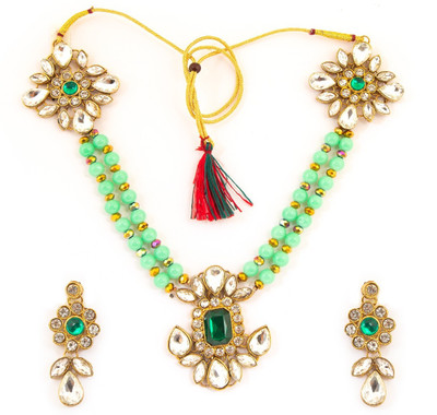 CATALYST Alloy Gold-plated Blue, Green Jewellery Set(Pack of 1)