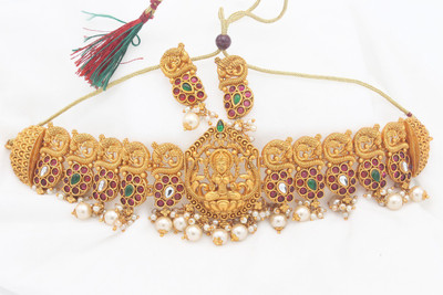 Chigold Alloy Gold-plated Gold Jewellery Set(Pack of 1)