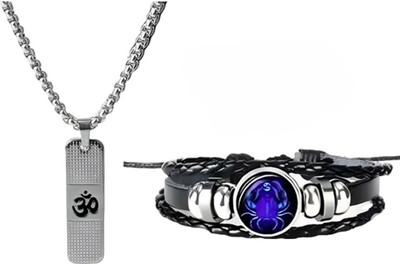 Elanora Jewels Alloy Sterling Silver Silver Jewellery Set(Pack of 2)