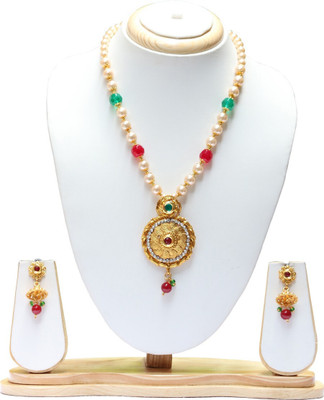Swarajshop Alloy Gold-plated Multicolor Jewellery Set(Pack of 1)