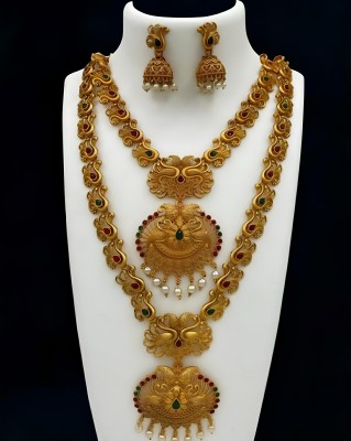 DIKSHA COLLECTION Alloy Gold-plated Gold Jewellery Set(Pack of 1)