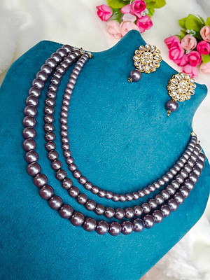 DENICRAAS Alloy Grey Jewellery Set(Pack of 2)