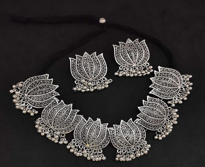 SRK Fashions Oxidised Silver Silver Silver Jewellery Set(Pack of 1)