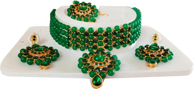 STYLISH DUDE Mother of Pearl Green Jewellery Set(Pack of 1)