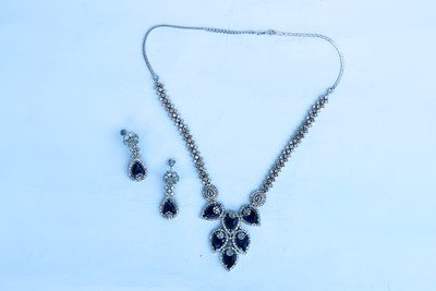 LUSTRA Brass Silver Silver Jewellery Set(Pack of 1)