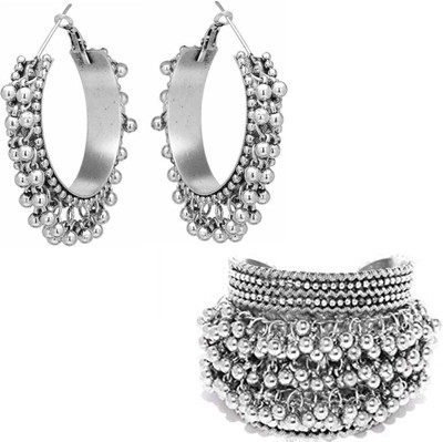 DEGHLAM Alloy Silver Silver Jewellery Set(Pack of 1)