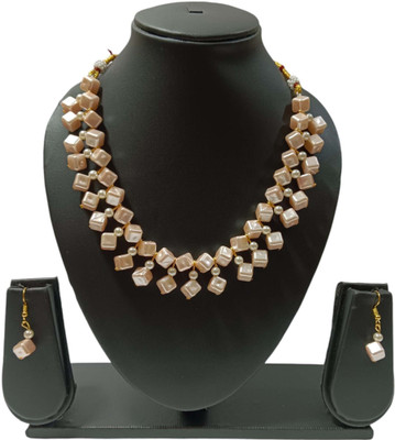 UTTARAI Alloy Gold-plated Rose Gold Jewellery Set(Pack of 1)