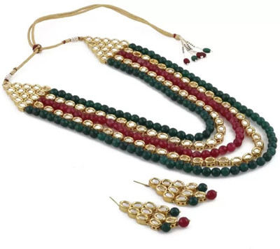 CATALYST Crystal Gold-plated Multicolor Jewellery Set(Pack of 1)