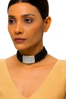 Dkshafashion Stone Green Jewellery Set(Pack of 1)