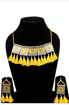 house of common Alloy Yellow Jewellery Set(Pack of 3)