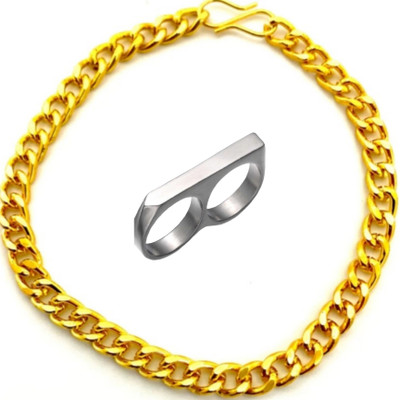 Vedansh Brass, Sterling Silver Gold-plated, Silver Gold, Silver Jewellery Set(Pack of 2)