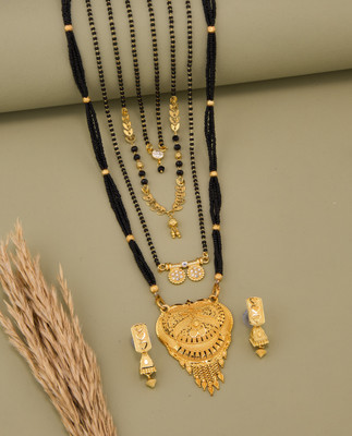 TheSanga Brass Gold-plated Gold Jewellery Set(Pack of 1)