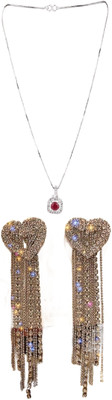 Gauri Fashions Stone Silver, Gold Jewellery Set(Pack of 1)