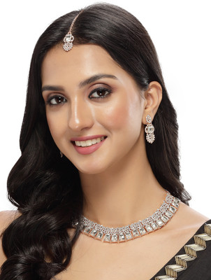 Sukkhi Alloy Copper Rose Gold Jewellery Set(Pack of 1)