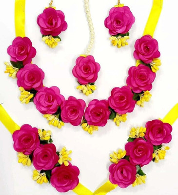 Shiv Fabric Multicolor Jewellery Set(Pack of 1)