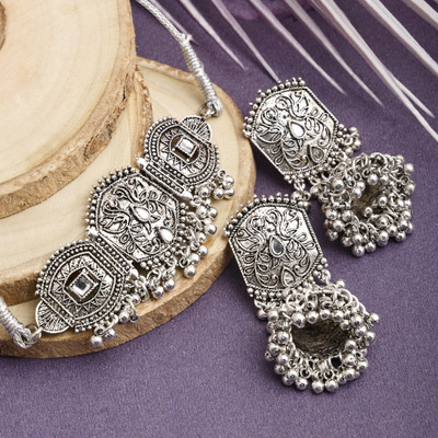 Foxy Trend Zinc Silver Silver Jewellery Set(Pack of 3)