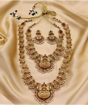 Jay Alloy Gold-plated Multicolor Jewellery Set(Pack of 1)