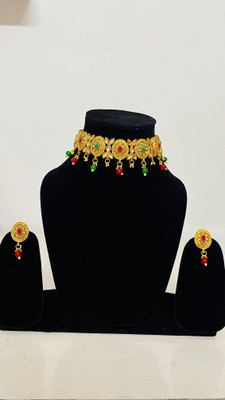 JGS LUXO DESIGN Metal Gold-plated Multicolor Jewellery Set(Pack of 1)