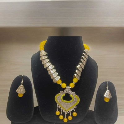 samarth fashion Brass Gold-plated Yellow Jewellery Set(Pack of 1)