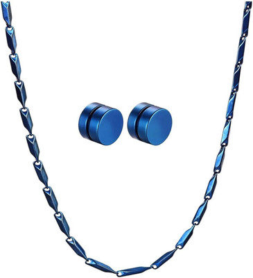 Juneja Enterprises Metal Blue Jewellery Set(Pack of 1)