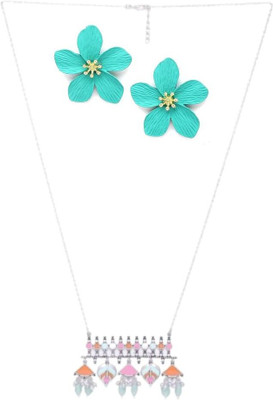 SRK Fashions Stone Multicolor, Blue Jewellery Set(Pack of 1)