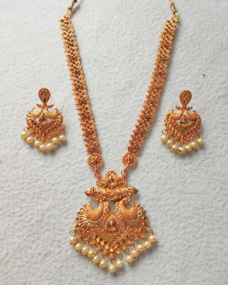 RINA ENTERPRISES Alloy Gold-plated Gold Jewellery Set(Pack of 1)