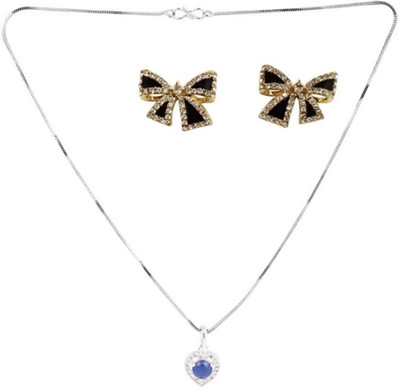 SRK Fashions Alloy Blue, Black Jewellery Set(Pack of 1)
