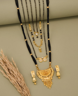 TheSanga Brass Gold-plated Gold Jewellery Set(Pack of 1)