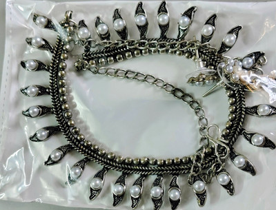 winsome accessories Oxidised Silver, Alloy Silver Jewellery Set(Pack of 1)