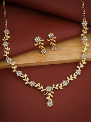 JOSANAIMITATION Alloy Gold-plated Gold Jewellery Set(Pack of 1)