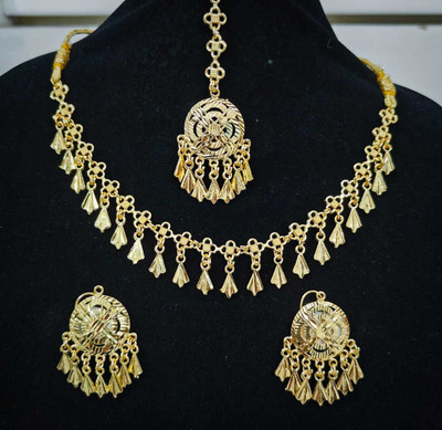 SURESH ENTERPRISER Brass Gold-plated Gold Jewellery Set(Pack of 1)