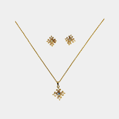 KICHONA GALLERY Stainless Steel Gold Jewellery Set(Pack of 1)