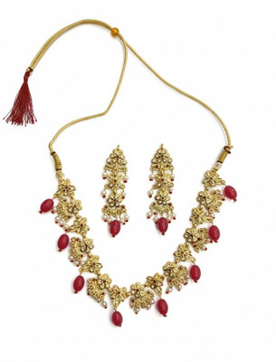 Macway Jewels Alloy Gold-plated Green Jewellery Set(Pack of 1)