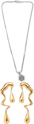 Gauri Fashions Stone Silver, Gold Jewellery Set(Pack of 1)