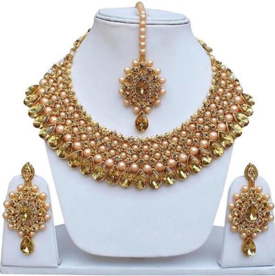 TWOLOVER Brass Brass Gold Jewellery Set(Pack of 1)