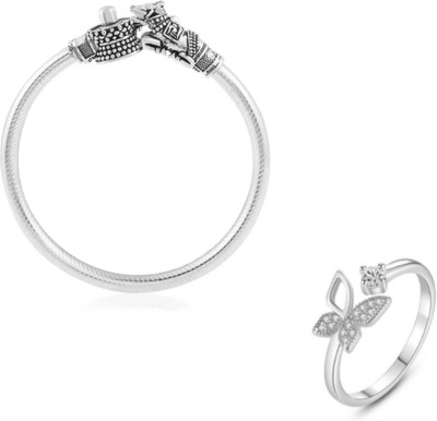 mattrachaya Alloy, Stainless Steel Sterling Silver Silver Jewellery Set(Pack of 2)