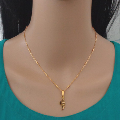 RAMDEV ART FASHION JEWELLERY Stylish For women Gold-plated Plated Copper Necklace
