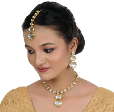 Finekraft Alloy Gold-plated Gold Jewellery Set(Pack of 1)
