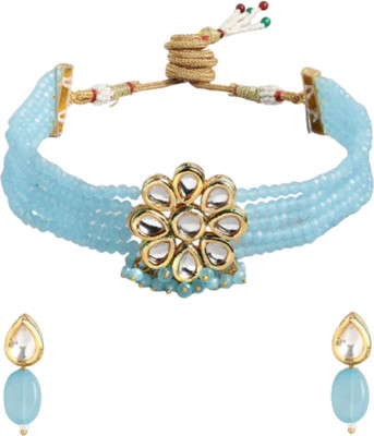 ANOUK Brass Gold-plated Blue, Gold Jewellery Set(Pack of 3)