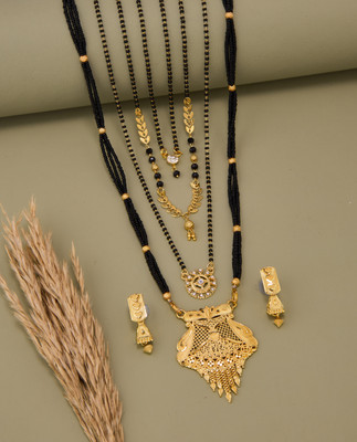 TheSanga Brass Gold-plated Gold Jewellery Set(Pack of 1)