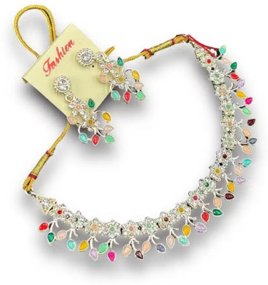 SatnamCreation Alloy Gold-plated Multicolor Jewellery Set(Pack of 1)