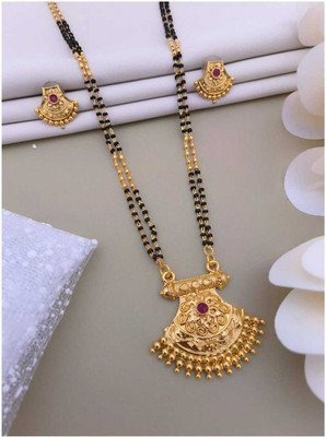 Springal Alloy Gold-plated Gold Jewellery Set(Pack of 1)